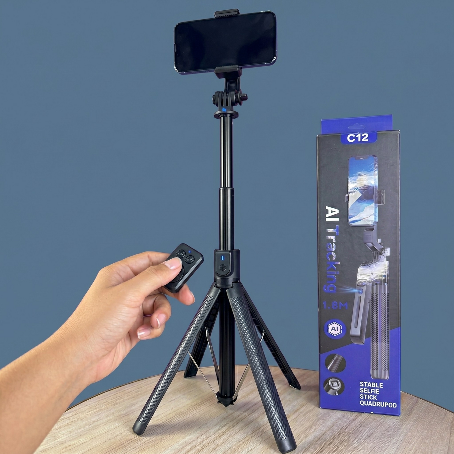 Trípode Inteligente 1.8M | Seguimiento Facial 360°