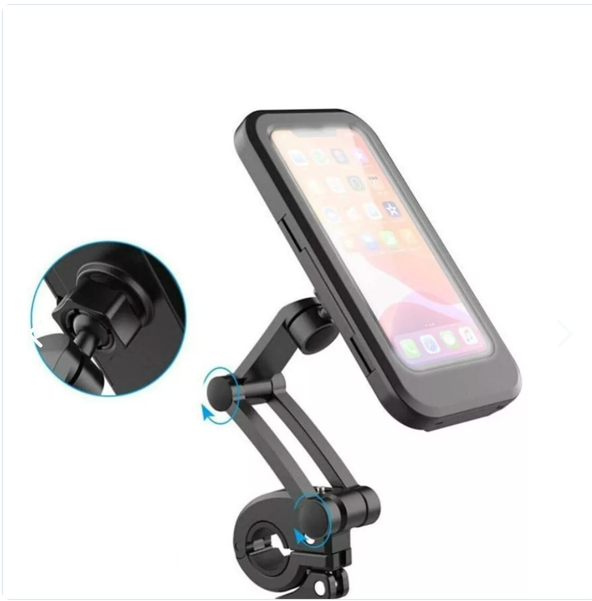Soporte de Celular Impermeable Premium para Moto o Bici (Anti-Robo y Anti-Lluvia)